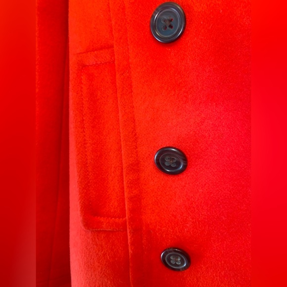 J Crew Red Peacoat Double-Breasted Wool Blend - Picture 5 of 11